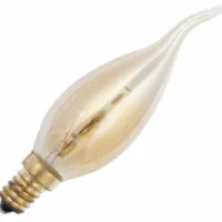 Tipkaarslamp clear gold E14 15 watt