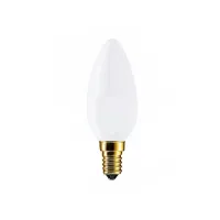 Opal wit kaarslamp 15 Watt E14 