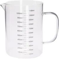 Maatbeker glas met schenktuit 