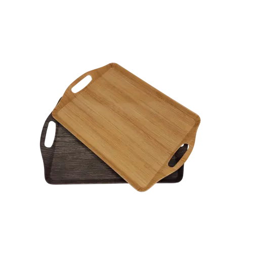 Melamine dienblad handgreep hout motief 