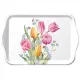 Melamine dienblad 13x21 cm Tulips bouquet