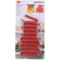 Zakklemmen 10 stuks rood