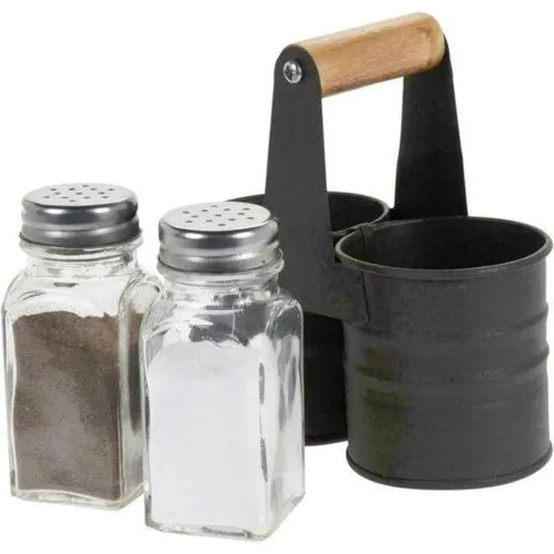 Peper en zoutstel in houder