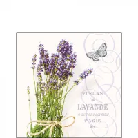 Servetten papier Bosje Lavendel 25x25 cm