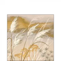 Servetten papier Golvend gras 25x25 cm