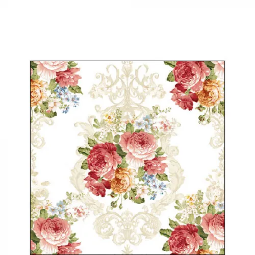 Servetten papier Sara creme 25x25 cm