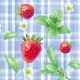 Servetten papier Strawberry Picnic 24x24 cm
