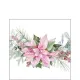 Servetten papier Roze kerstster 25x25 cm