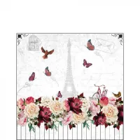 Servetten papier Romantici Parijs 25x25 cm