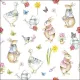 Servetten papier Paastuin 33x33 cm        