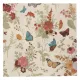 Servetten papier Bloemen beige 33x33 cm        
