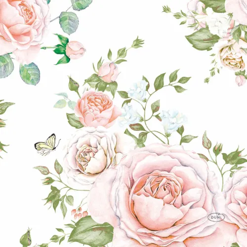 Servetten papier Rose Glory 33x33 cm        