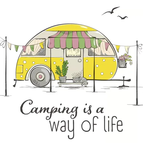 Servetten papier Camping is a Way of life 