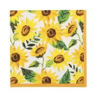 Servetten papier Zonnebloemen 33x33 cm        