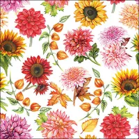 Servetten papier Herfstbloeiend 33x33 cm