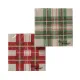 Servetten papier geruit rood 33x33 cm                 