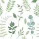 Servetten papier Groene Takjes greenery 33x33 cm