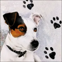 Servetten papier Jack Russel 33x33 cm