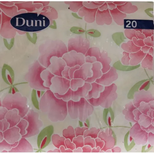Servetten papier Rose bloem 33x33 cm