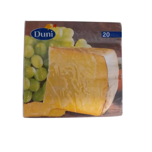 Servetten papier Kaas en Druiven 33x33 cm