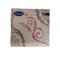 Servetten papier Fantasie beige 33x33 cm
