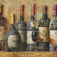 Servetten papier Beste wijnen 33x33 cm