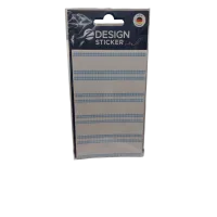 Etiketten wit met blauw ruitje
