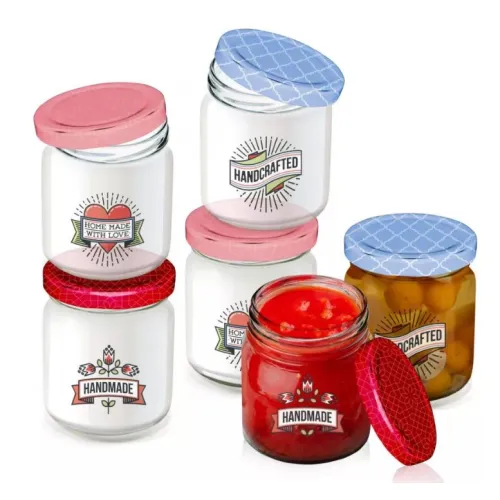 Voorraad potjes met schroefdeksel 200 ml