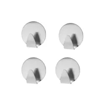 Plakhaakjes rond 4 stuks