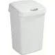 Afvalbak 10 liter plat deksel kleur wit