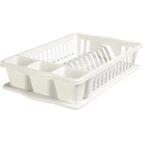 Afdruiprek incl. plateau wit 49.5x26 cm