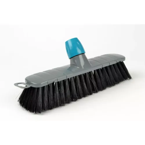 Kamerbezem 28 cm kunststof met steelhouder 