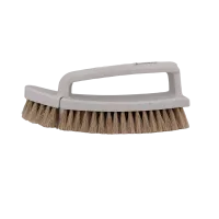 duo schoenborstel set grijs met wit haar