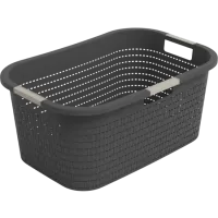 Wasmand 40 liter Antraciet  
