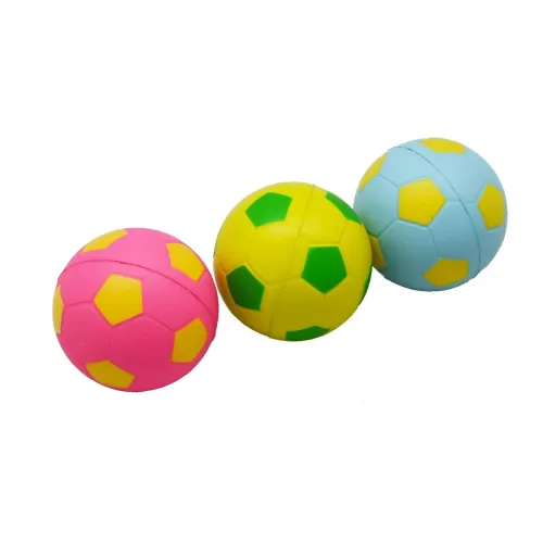 Soft foam ballen in net 3 stuks 