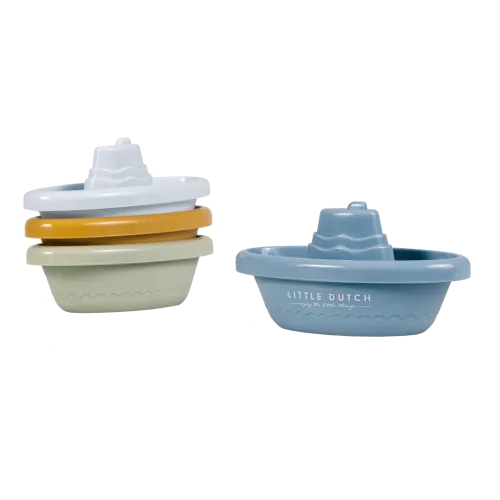 Little Dutch stapelbare Bad bootjes Blauw