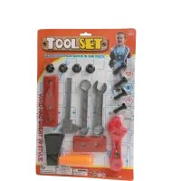 Kinder gereedschap set op kaart