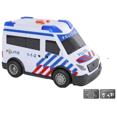 Politie bus met licht en geluid 13.5 cm