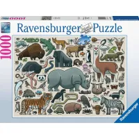 Ravensburger puzzel 1000 stukjes Wild Dier