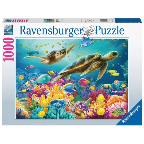 Ravensburger puzzel 1000 stukjes Blauwe onderwaterwereld