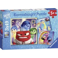 Ravensburger puzzel 3x49 stukjes 5 + Disney Inside Out Emotioneel avontuur