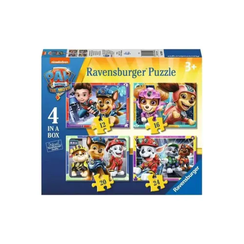Ravensburger 4 in 1 box 12+16+20+24 stukjes 3 jaar PAW Patrol Naar Adventure City !