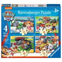 Ravensburger 4 in 1 box 12+16+20+24 stukjes 3 jaar PAW Patrol Schreeuw om hulp