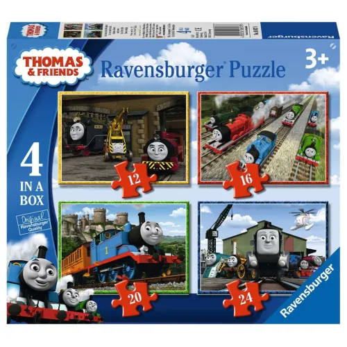 Ravensburger 4 in 1 box 12+16+20+24 stukjes 3 jaar Thomas en Friends Aan het werk