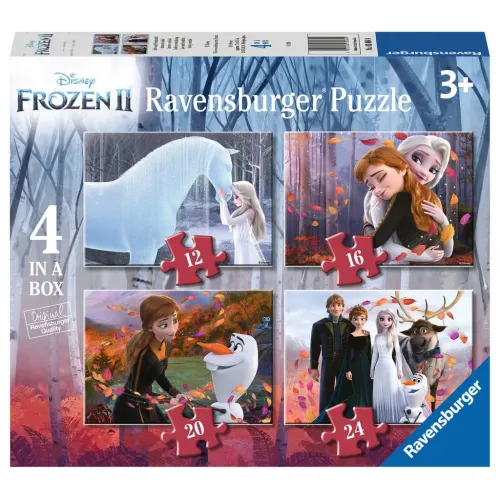 Ravensburger 4 in 1 box 12+16+20+24 stukjes 3 jaar Disney Frozen 2 Liefde en Vriendschap