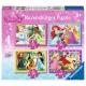 Ravensburger 4 in 1 box 12+16+20+24 stukjes 3 jaar Disney Princes Vriendschap